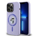 Karl Lagerfeld HC MagSafe Silicone Karl&Choupette Heads Ring Case for iPhone 14 Pro - Purple - Cell phone cases