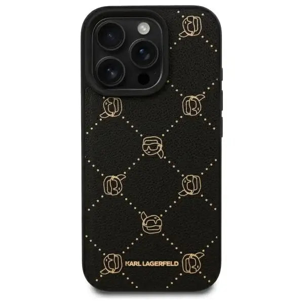 Karl Lagerfeld Karl Head Magsafe iPhone 16 Pro Case - Black - Cell phone cases and covers<<<HurtelXML