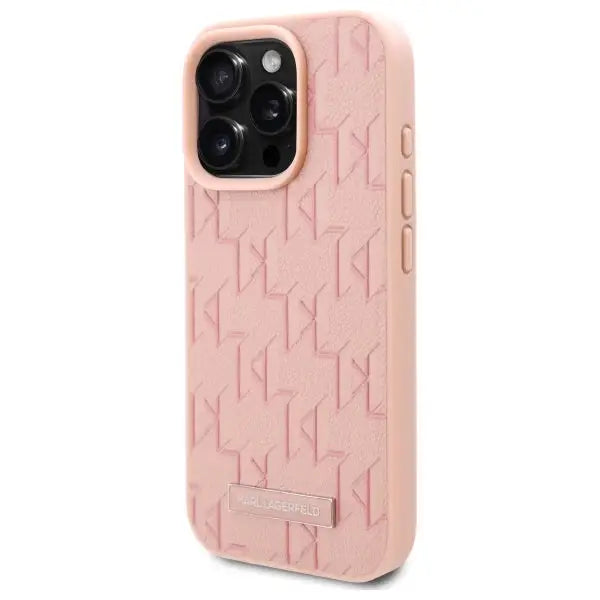Karl Lagerfeld Hot Stamp Magsafe iPhone 16 Pro Case - Pink - Cell phone cases and covers<<<HurtelXML