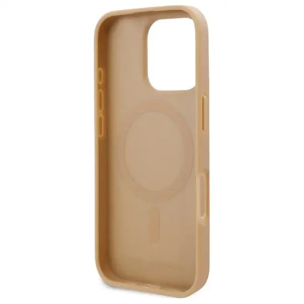 Karl Lagerfeld Hot Stamp Magsafe iPhone 16 Pro Max Case - Beige - Cell phone cases and covers<<<HurtelXML
