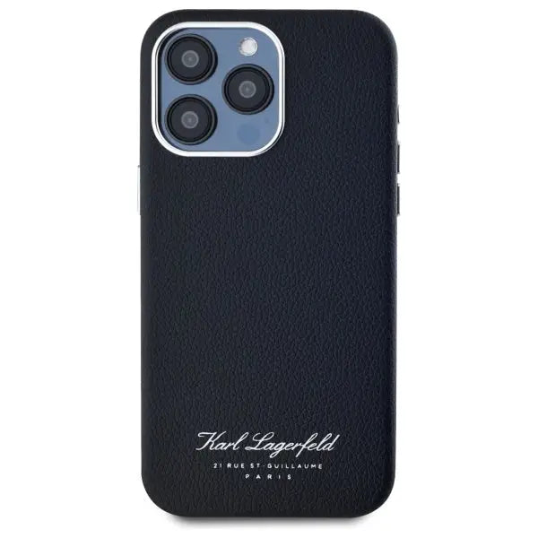 Karl Lagerfeld Hotel RSG case for iPhone 15 Pro Max - black - Cell phone cases and covers<<<HurtelXML