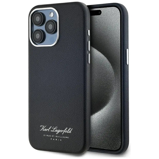 Karl Lagerfeld hotel RSG iPhone 15 Pro case - black - Cell phone cases and covers<<<HurtelXML