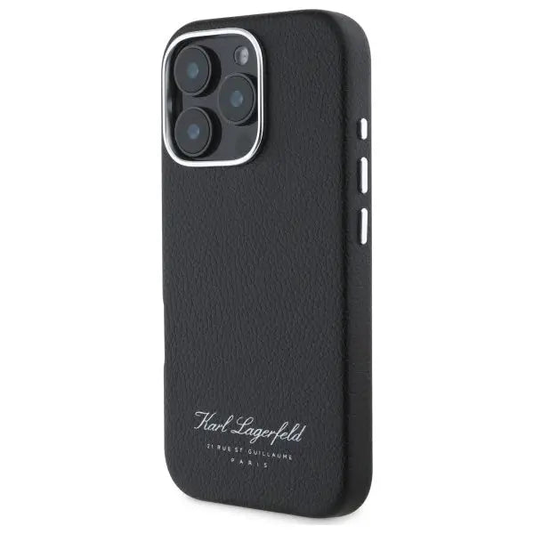 Karl Lagerfeld Hotel RSG iPhone 16 Pro Case - Black - Cell phone cases and covers<<<HurtelXML