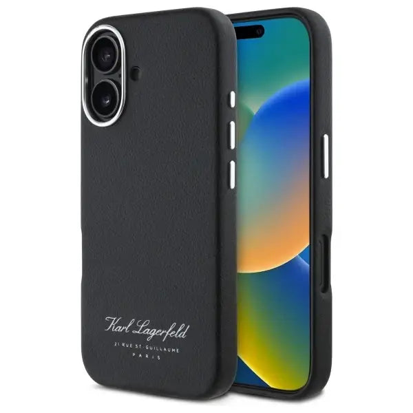 Karl Lagerfeld Hotel RSG iPhone 16 Pro Case - Black - Cell phone cases and covers<<<HurtelXML