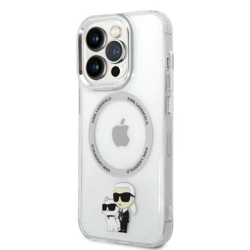 Karl Lagerfeld Iconic Karl&Choupette MagSafe case for iPhone 14 Pro - transparent - Cell phone cases