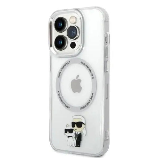 Karl Lagerfeld Iconic Karl&Choupette Magsafe case for iPhone 14 Pro Max - transparent - Cell phone cases