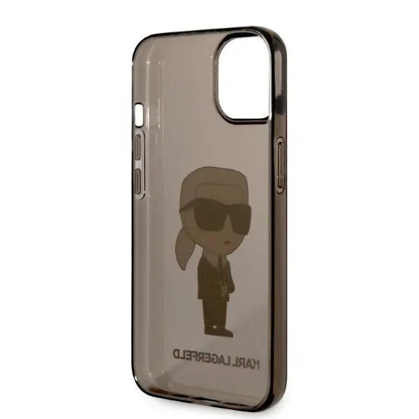 Karl Lagerfeld Ikonik Karl case for iPhone 14 Plus - black - Cell phone cases and covers<<<HurtelXML