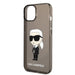 Karl Lagerfeld Ikonik Karl case for iPhone 14 Plus - black - Cell phone cases and covers<<<HurtelXML
