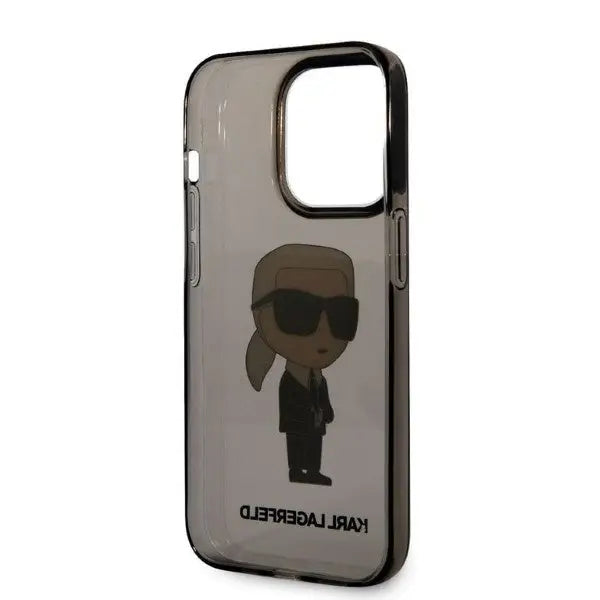 Karl Lagerfeld Ikonik Karl case for iPhone 14 Pro Max - black - Cell phone cases and covers<<<HurtelXML