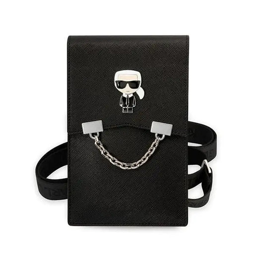 Karl Lagerfeld Ikonik Karl Chain Phone Bag - Black - Cell phone cases and covers<<<HurtelXML