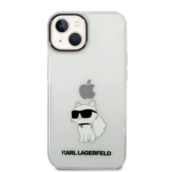 Karl Lagerfeld Ikonik Choupette case for iPhone 14 Plus - transparent - Cell phone cases and covers<<<HurtelXML