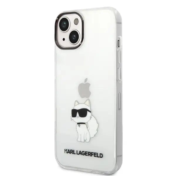 Karl Lagerfeld Ikonik Choupette case for iPhone 14 Plus - transparent - Cell phone cases and covers<<<HurtelXML