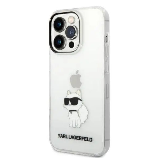 Karl Lagerfeld Ikonik Choupette case for iPhone 14 Pro - transparent - Cell phone cases and covers<<<HurtelXML