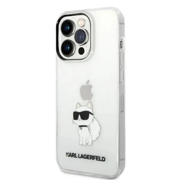 Karl Lagerfeld Ikonik Choupette case for iPhone 14 Pro - transparent - Cell phone cases and covers<<<HurtelXML