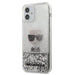 Karl Lagerfeld Ikonik Liquid Glitter case for iPhone 12 mini - silver - Cell phone cases and covers<<<HurtelXML