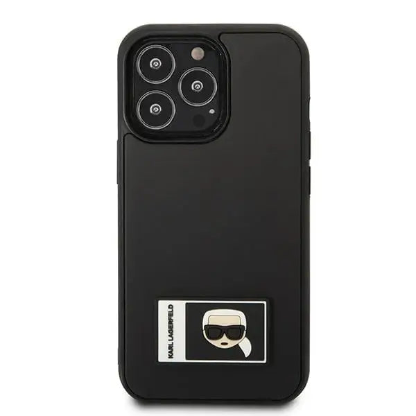 Karl Lagerfeld Ikonik Patch Case for iPhone 13 Pro Max - Black - Cell phone cases and covers<<<HurtelXML
