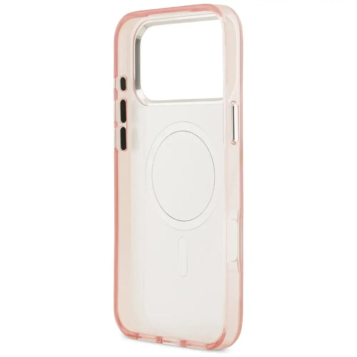 Karl Lagerfeld IML Aquarelle Choupette & Logo MagSafe Case for iPhone 17 Pro Max - Pink - Cell phone cases