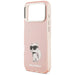 Karl Lagerfeld IML Aquarelle Choupette & Logo MagSafe Case for iPhone 17 Pro Max - Pink - Cell phone cases