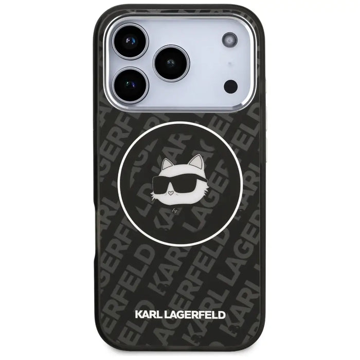 Karl Lagerfeld IML Choupette Head Logo MagSafe Case for iPhone 17 Pro - Black - Cell phone cases and covers<<<HurtelXML