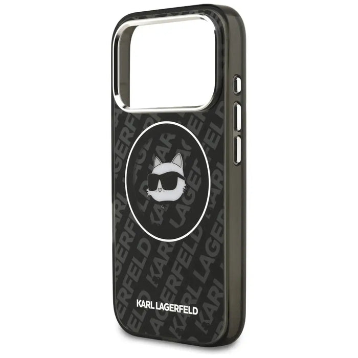 Karl Lagerfeld IML Choupette Head Logo MagSafe Case for iPhone 17 Pro - Black - Cell phone cases and covers<<<HurtelXML