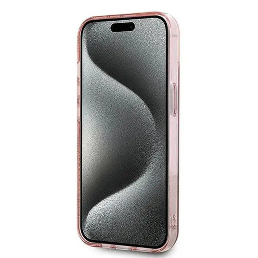 Karl Lagerfeld IML Choupette Head & Monogram case for iPhone 15 / 14 / 13 - pink - Cell phone cases