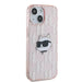Karl Lagerfeld IML Choupette Head & Monogram case for iPhone 15 / 14 / 13 - pink - Cell phone cases