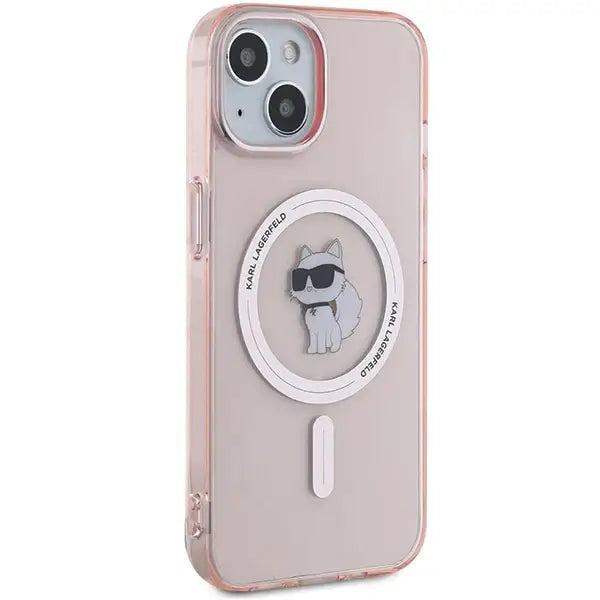 Karl Lagerfeld IML Choupette MagSafe case for iPhone 14 / 15 / 13 - pink - Cell phone cases and covers<<<HurtelXML