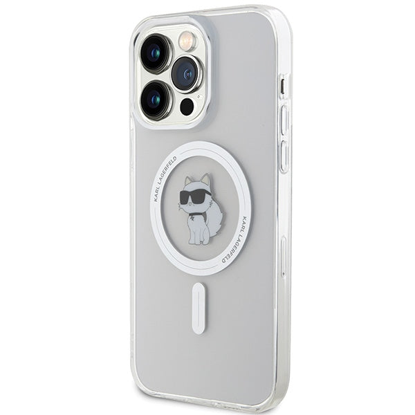 Karl Lagerfeld IML Choupette MagSafe case for iPhone 15 Pro Max - transparent - Cell phone cases and covers<<<HurtelXML