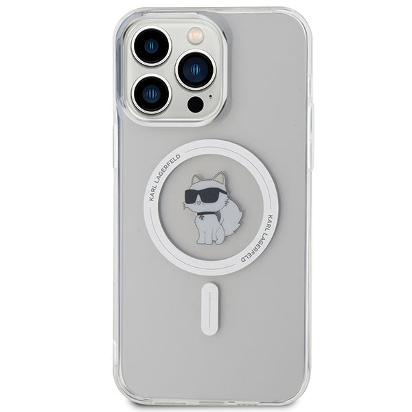 Karl Lagerfeld IML Choupette MagSafe case for iPhone 15 Pro Max - transparent - Cell phone cases and covers<<<HurtelXML
