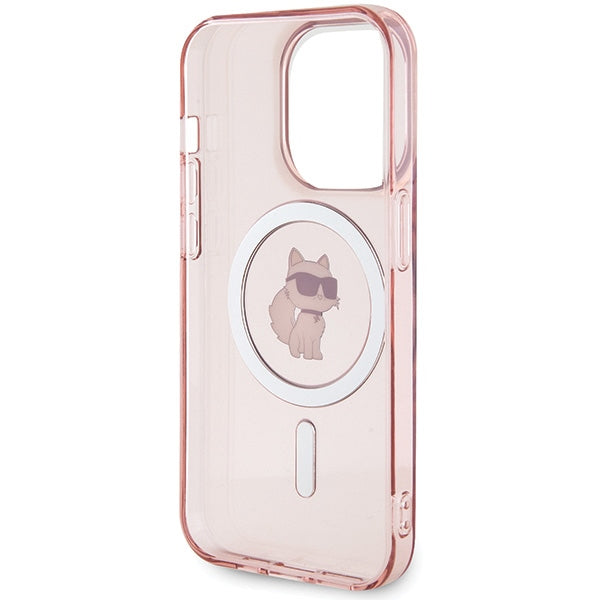 Karl Lagerfeld IML Choupette MagSafe case for iPhone 15 Pro Max - pink - Cell phone cases and covers<<<HurtelXML