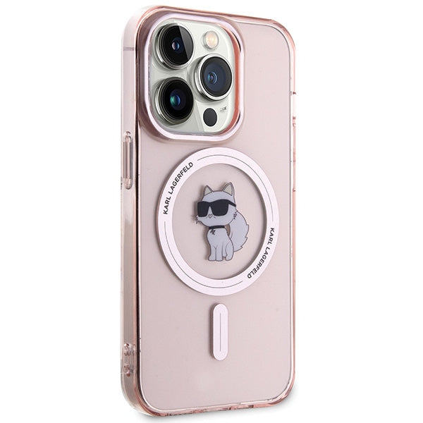 Karl Lagerfeld IML Choupette MagSafe case for iPhone 15 Pro Max - pink - Cell phone cases and covers<<<HurtelXML