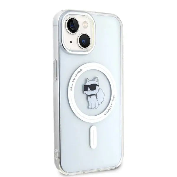 Karl Lagerfeld IML Choupette MagSafe case for iPhone 15 - transparent - Cell phone cases and covers<<<HurtelXML