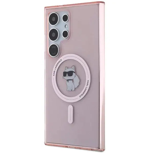 Karl Lagerfeld IML Choupette MagSafe case for Samsung Galaxy S24 Ultra - pink - Cell phone cases and covers<<<HurtelXML