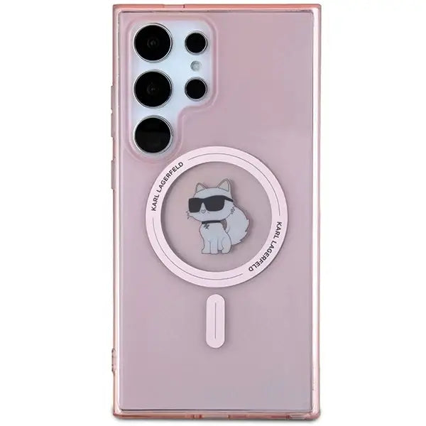 Karl Lagerfeld IML Choupette MagSafe case for Samsung Galaxy S24 Ultra - pink - Cell phone cases and covers<<<HurtelXML