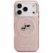 Karl Lagerfeld IML Glitter Karl & Choupette Heads Logo MagSafe Case for iPhone 17 Pro - Pink - Cell phone cases
