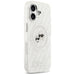 Karl Lagerfeld IML Glitter Karl & Choupette Heads Logo MagSafe iPhone 17 Case - Gray - Cell phone cases