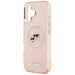 Karl Lagerfeld IML Glitter Karl & Choupette Heads Logo MagSafe iPhone 17 Case - Pink - Cell phone cases