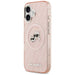 Karl Lagerfeld IML Glitter Karl & Choupette Heads Logo MagSafe iPhone 17 Case - Pink - Cell phone cases