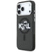 Karl Lagerfeld IML Glitter Karl & Choupette Sketch Logo MagSafe Case for iPhone 17 Pro Max - Black - Cell phone cases