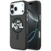Karl Lagerfeld IML Glitter Karl & Choupette Sketch Logo MagSafe Case for iPhone 17 Pro Max - Black - Cell phone cases