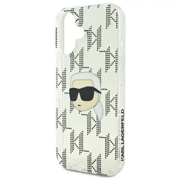 Karl Lagerfeld IML Karl Head Electroplated iPhone 16 Case - Clear - Cell phone cases and covers<<<HurtelXML