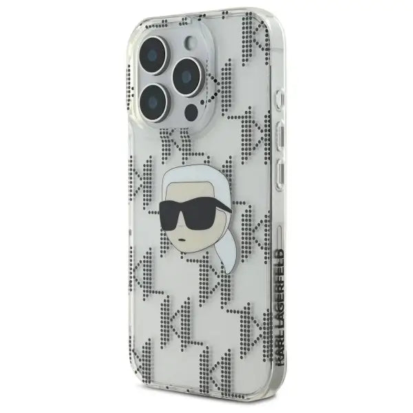 Karl Lagerfeld IML Karl Head Electroplated iPhone 16 Pro Case - Clear - Cell phone cases and covers<<<HurtelXML