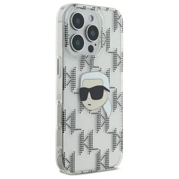 Karl Lagerfeld IML Karl Head Electroplated iPhone 16 Pro Case - Clear - Cell phone cases and covers<<<HurtelXML