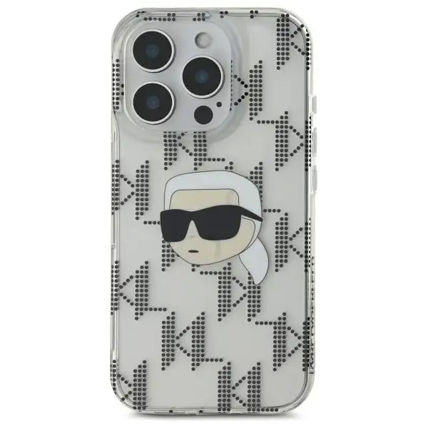 Karl Lagerfeld IML Karl Head Electroplated iPhone 16 Pro Case - Clear - Cell phone cases and covers<<<HurtelXML