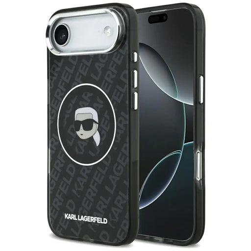 Karl Lagerfeld IML Karl Head Logo MagSafe Case for iPhone 17 Air - Black - *Kategoria tymczasowa<<<HurtelXML