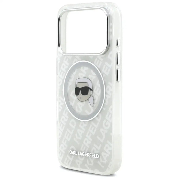 Karl Lagerfeld IML Karl Head Logo MagSafe Case for iPhone 17 Pro Max - Gray - Cell phone cases and covers<<<HurtelXML