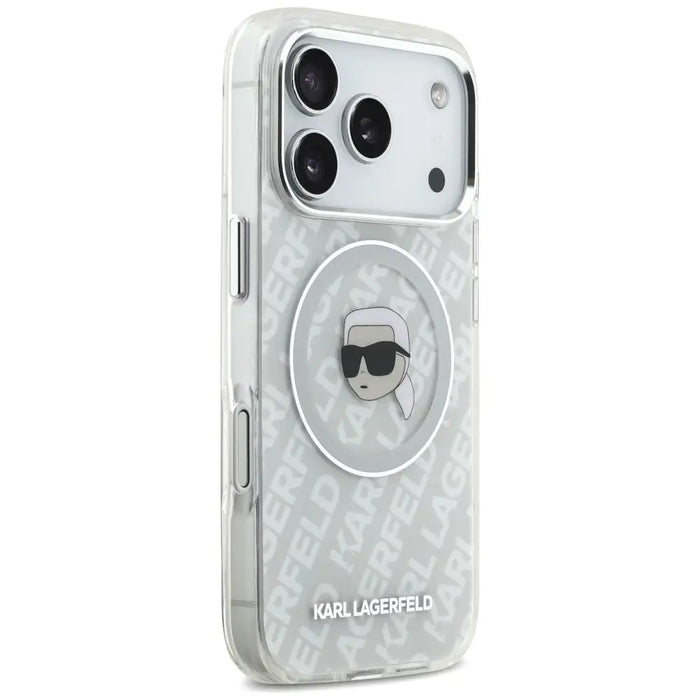 Karl Lagerfeld IML Karl Head Logo MagSafe Case for iPhone 17 Pro Max - Gray - Cell phone cases and covers<<<HurtelXML