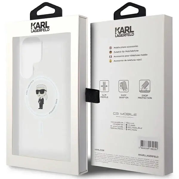 Karl Lagerfeld IML Ikonik MagSafe case for Samsung Galaxy S23 Ultra - transparent - Cell phone cases