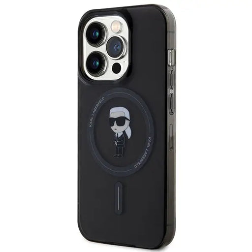 Karl Lagerfeld IML Ikonik MagSafe iPhone 14 Pro Max Case - Black - Cell phone cases and covers<<<HurtelXML