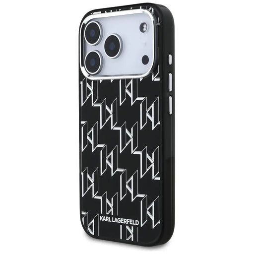 Karl Lagerfeld IML KL Monogram MagSafe Case for iPhone 17 Pro - Black - Cell phone cases and covers<<<HurtelXML